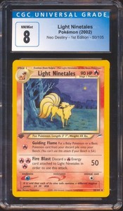 Light Ninetales 50/105 Neo Destiny 1st Edition Rare