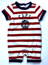 Vintage New with Tags Ralph Lauren Nautical Captain Romper sz 3m One Piece
