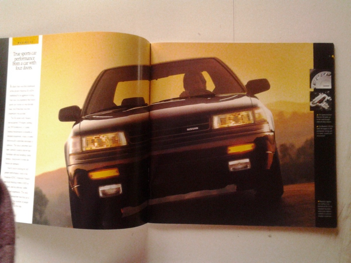 1989 Nissan Maxima Car Dealer Showroom Sales Brochure for 89 | eBay