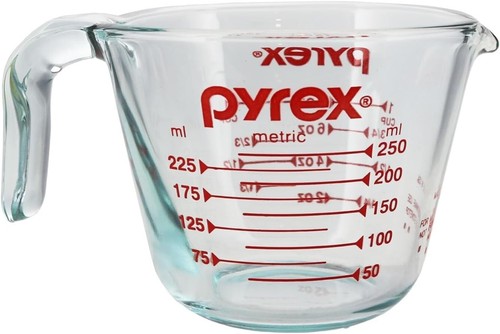 Pyrex Prepware Measuring Cup, Clear w/ Red Measurements (6001074)- 2 Pack - Picture 2 of 3
