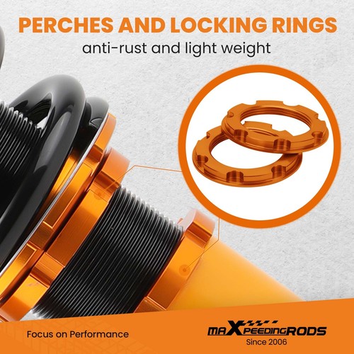 24 Damping Levels Coilover Shock for Honda Integra DC5 2001-2006 Acura RSX 02-06 - Picture 6 of 15