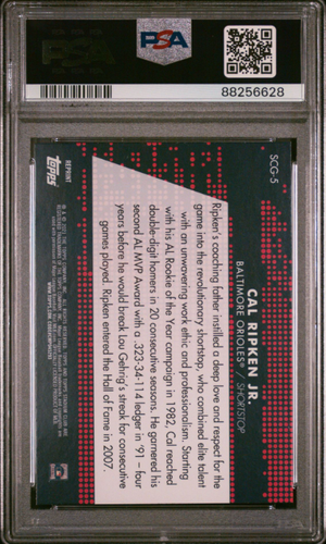 2021 CAL RIPKEN JR. TOPPS STADIUM CLUB #SCG5 MLB Baseball CARD 431 Orioles PSA 9 - Picture 3 of 4