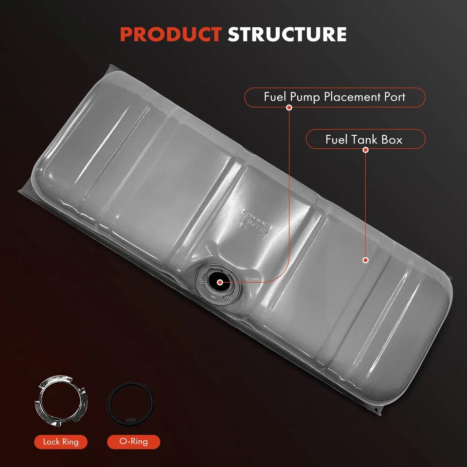 Tanque de combustible de 20 galones para Chevrolet Impala Bel Air Biscayne 1961-1964 con anillo de bloqueo Foto 2 de 4