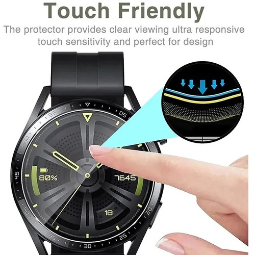 1Pc/2Pcs Anti-Scratch Tempered Glass Film for Huawei Watch GT4 41mm / 46mm - Picture 4 of 14
