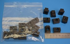 20 x M10 - 1.5 Tee T Slot Nuts Chamfered. 22mm length x 18mm width x 14mm height