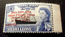 Sierra Leone - 1963 - Royal Visit - Luftpost O/P auf 1/3 - MNH