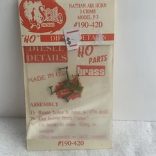 Cal Scale 190-420 HO Brass Nathan Air Horn P-3 3 Chime Diesel NIP