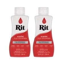 Scarlet Red Liquid Dye Multi Purpose Non Toxic Fabric and Craft Colorant 35 C...