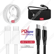 60W Type C to USB C Charging Cord For iPhone 15 Plus/15 Pro Max MacBook iPad Pro