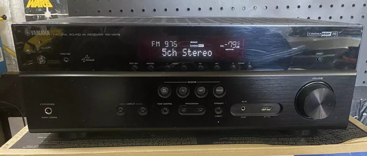 YAMAHA RX-V479 AV Receiver With Remote. Read Description please!!