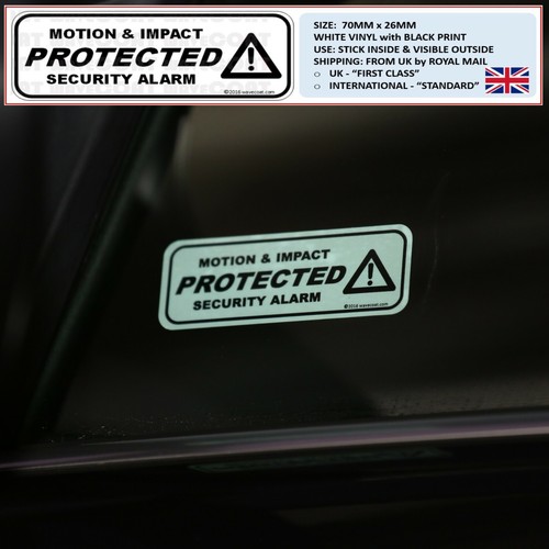 2 x PROTECTED WINDOW STICKERS, PRIUS HYBRID CATALYTIC CONVERTER THEFT