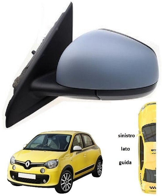 SPECCHIO RETROVISORE SX MECCANICO RENAULT TWINGO DAL 2014 AL 2019 NUOVO