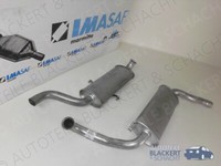 Imasaf Auspuffset Mitteltopf+Endtopf FüR Audi 90 2.0+2.2 (81,85,B2) 1984-1987