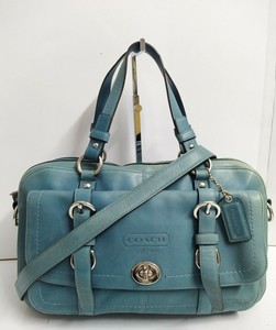 teal coach crossbody