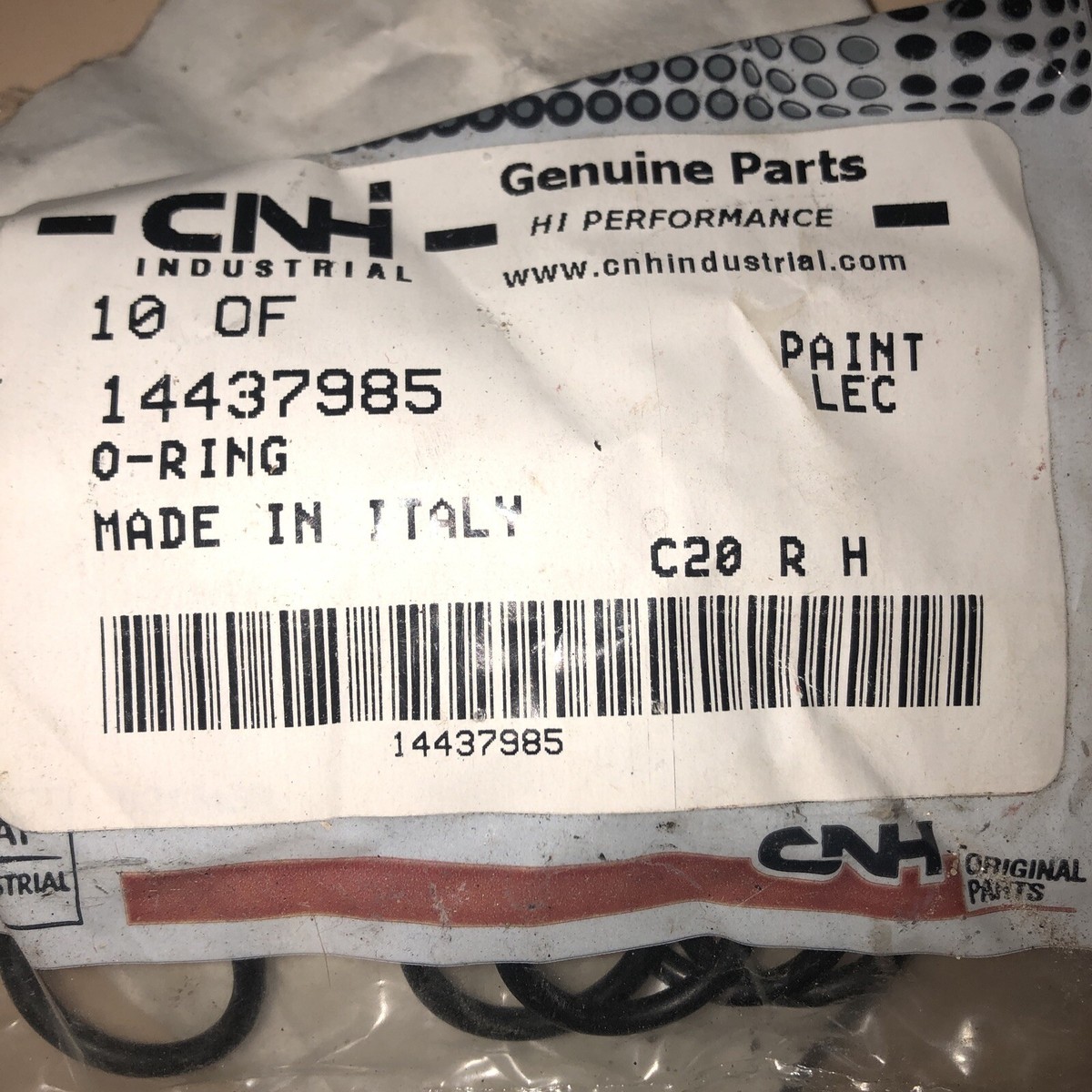 CNH-New Holland 14437985 (Package of 10) O-Rings 14437987 1166276