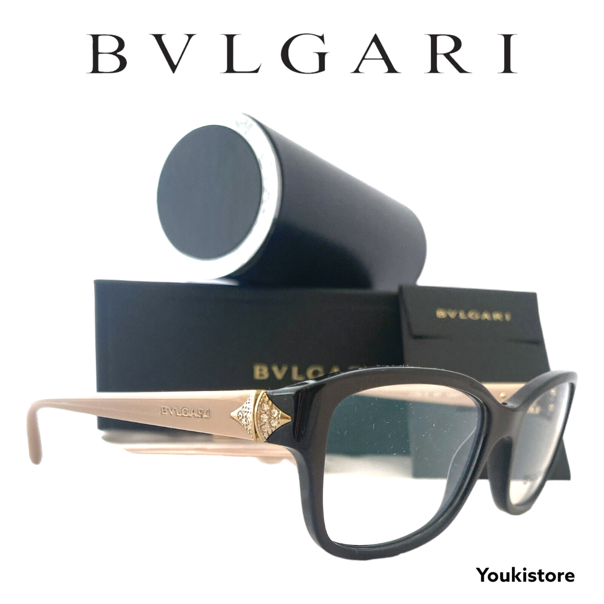 BVLGARI occhiali da vista 4086B 897 eyeglasses 54 17 135 Made in