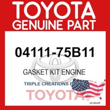 Genuine Toyota 04111-75B11 Gasket Kitengine 0411175B11 OEM