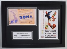 Biglietto Foto A4 Mondiali Fifa 1934 Espositore Programma Calcio Italia