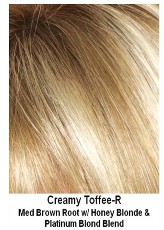 Topper de pelo René Of Paris - #732 en color caramelo cremoso Foto 4 de 4