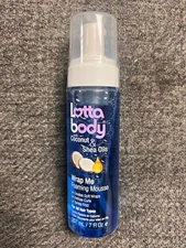 2 New Lotta Body Coconut Oil/Shea Wrap Me Foaming Curl Mousse  7oz Each