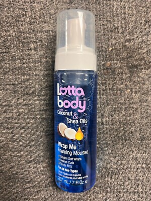2 New Lotta Body Coconut Oil/Shea Wrap Me Foaming Curl Mousse  7oz Each