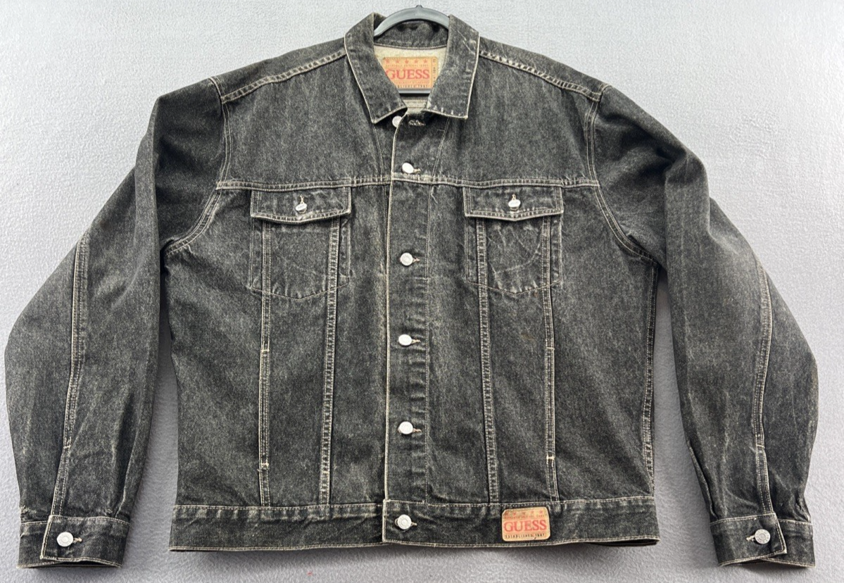 GUESS ダークグレー デニムジャケット XXXL GUESS ダークグレー デニムジャケット XXXL