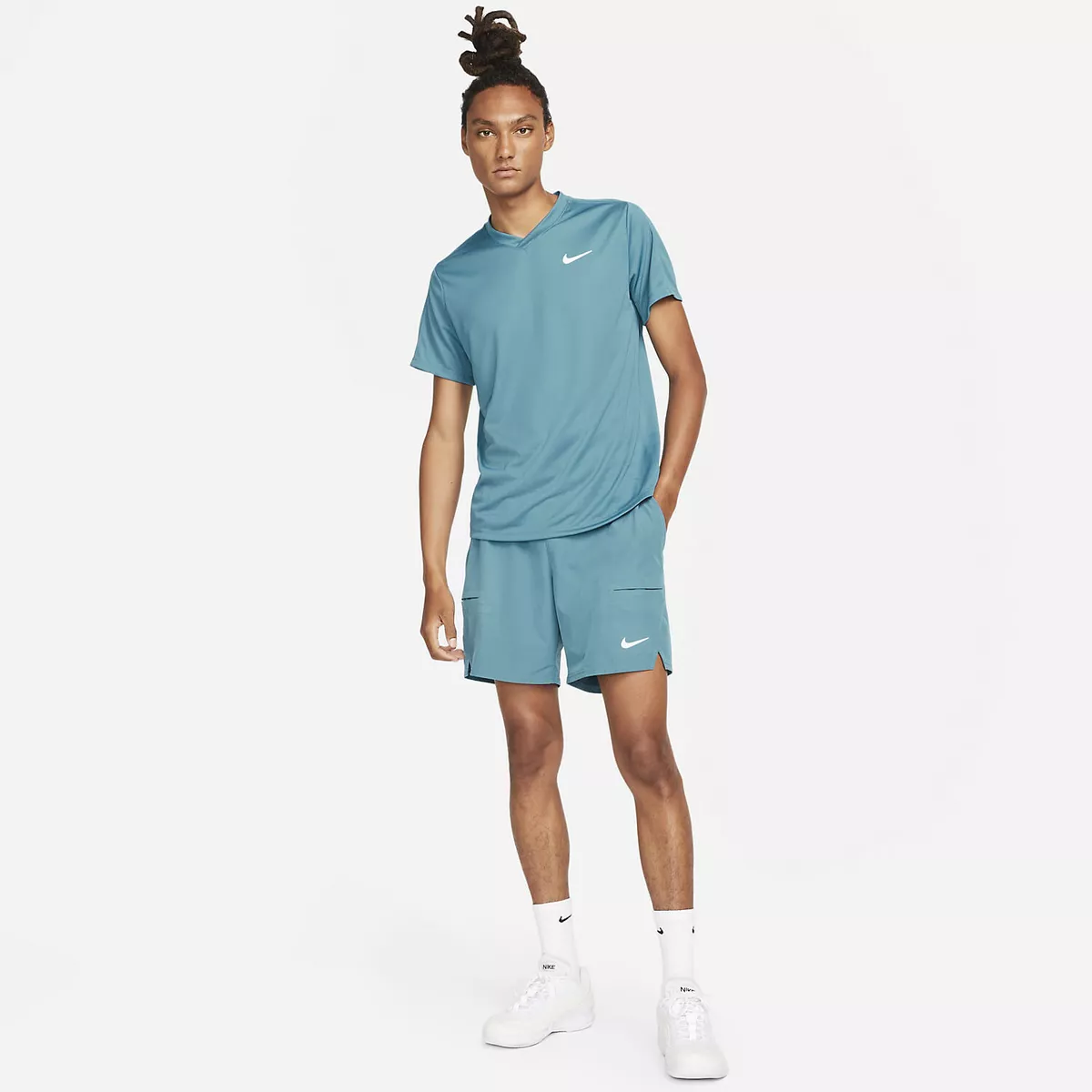 Nike Court Dri FIT Advantage Men s 7 Tennis Shorts CV5046 415 eBay