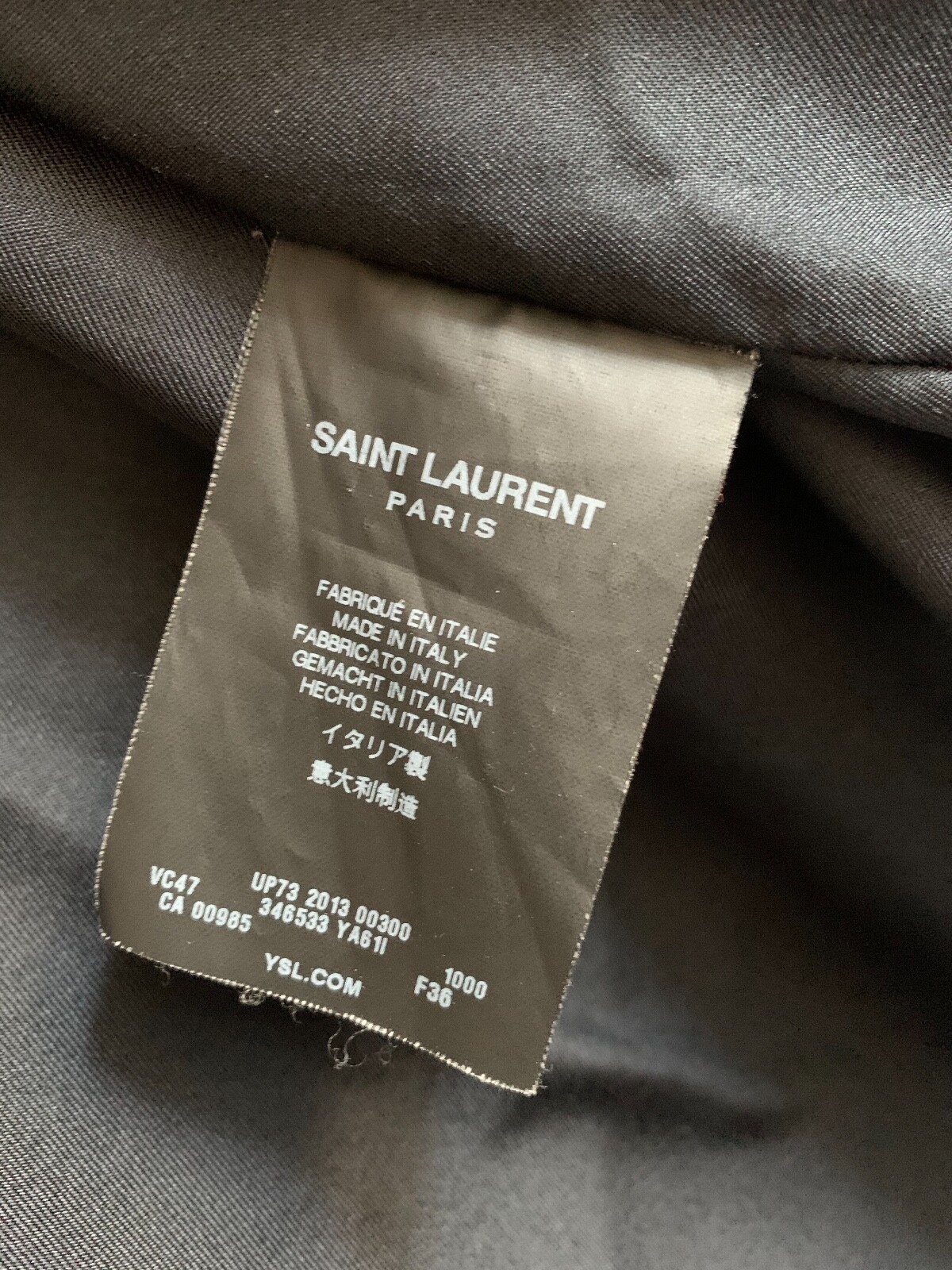 Saint Laurent Blood Luster Jacket Paris Souvenir Bomber Hedi Slimane SS14 36 image 7