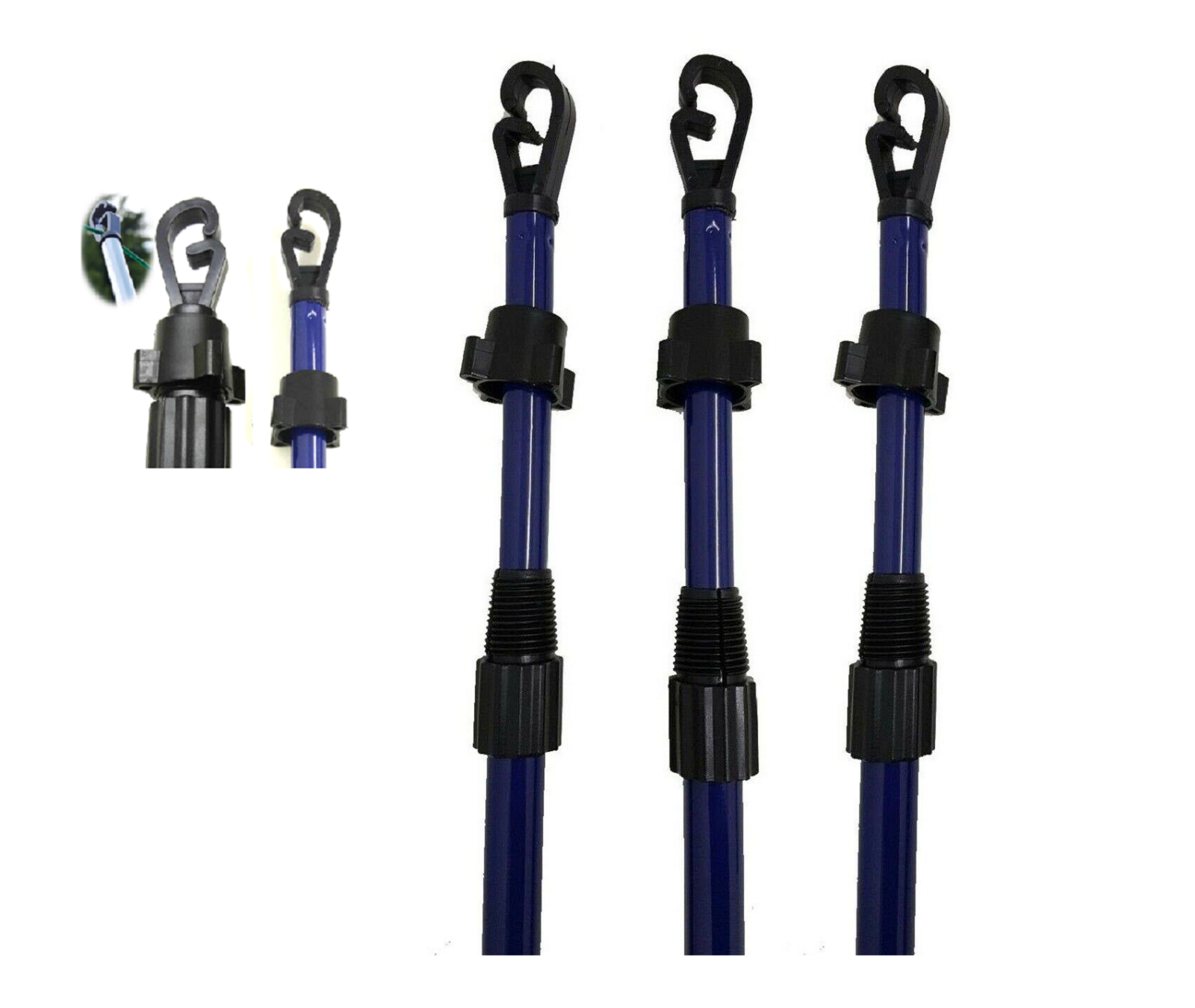 Heavy Duty Extendable Clothes Washing Line Props Laundry Support Pole