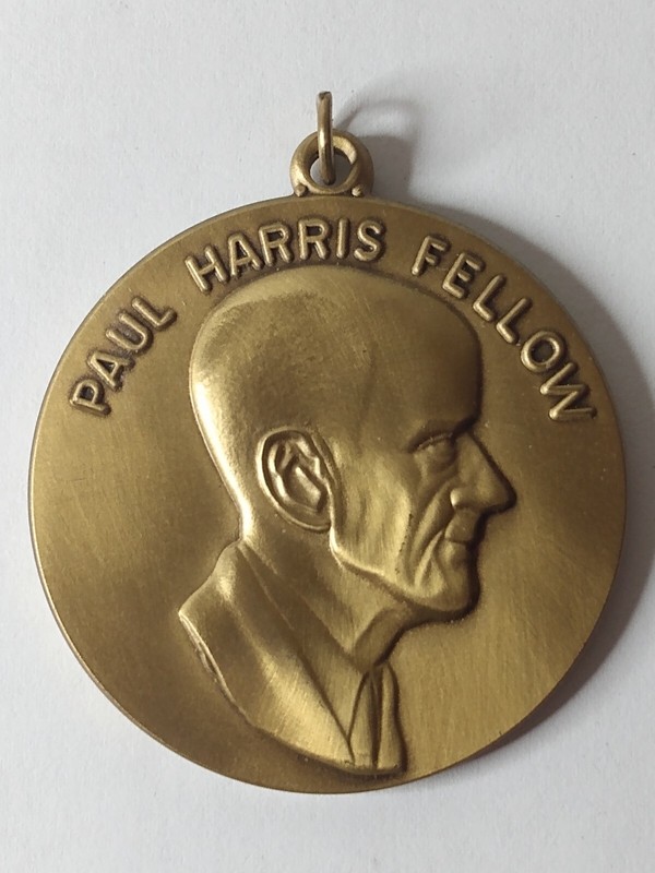 Paul Harris Fellow Award Rotary International Service Medallion Metal MINTY