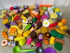 Children's Play Food and Dishes 100 Piece For Kitchen Play Set Most Food