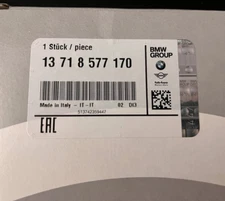 Genuine BMW G05 X5 40i Intake Air Filter Element 13718577170 OEM G01 G30 45e B58