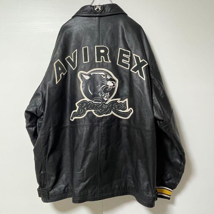 Vintage Avirex Leather Jacket Veste En Cuir Avirex AVIREX Leather