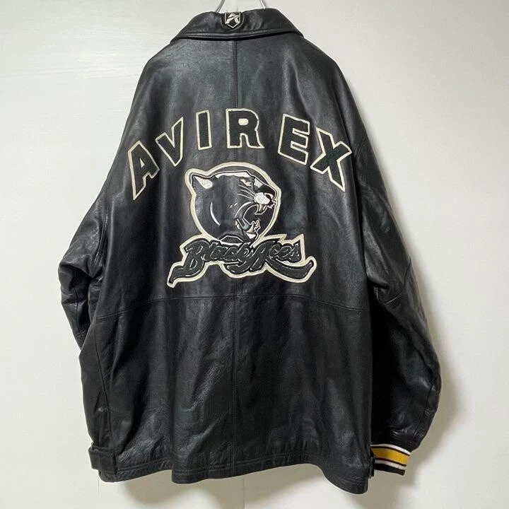 Avirex leder jacke Clearance