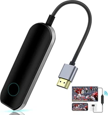 Wireless Display Adapter, HDMI Adapter for iPhone to TV, Plug & Play 2.4G/5G Wir