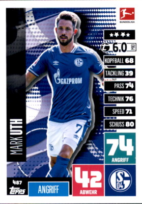 Match Attax Extra 20/21 - 487 Mark Uth Basis Karte