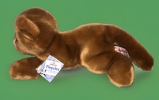 Vintage Aurora Flopsies Tawny Cougar Cat Plush Bean Filled Laying With Tags 13  