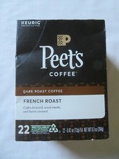 Peet's French Roast Dark Roast Coffee 22 Keurig K-Cup Pods 9.3 Oz Keurig 3