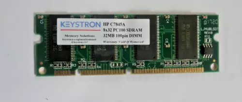 32MB 100-pin PC100 Printer Memory HP LaserJet C7845A 4000 4050 4100 4200 4300
