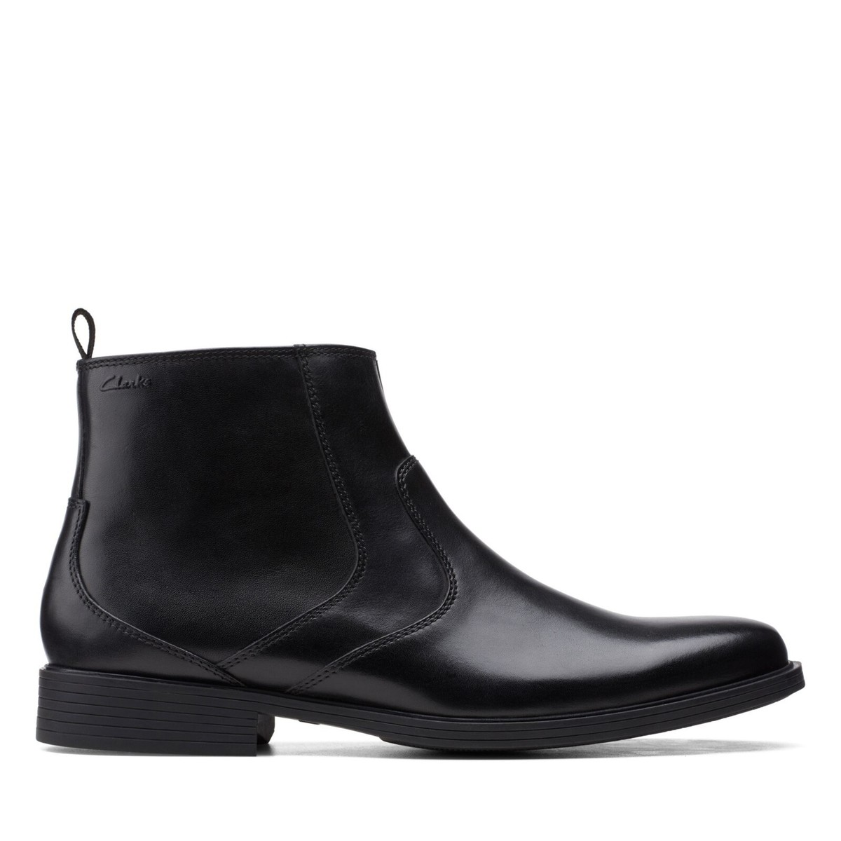 Clarks Whiddon Zip 261 55039 Black Leather Men's | eBay