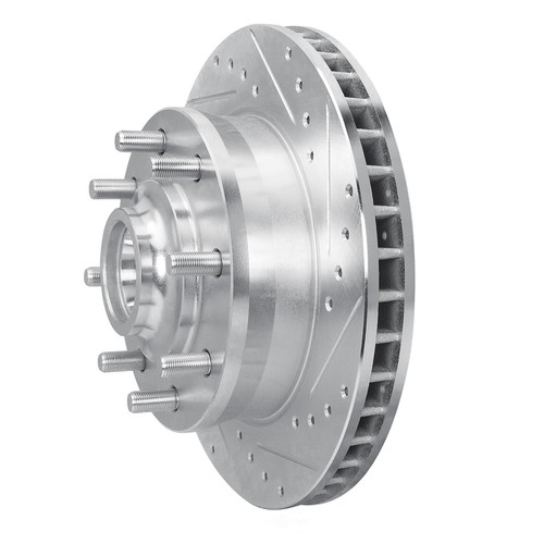 Disc Brake Rotor-Brake Rotor - Drilled And Slotted - Silver DFC 631-48021R - Picture 2 of 5