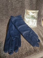 Soft Spun Spandex Nylon Ladies Size Med. Navy Blue Gloves