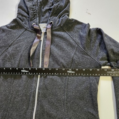 Calvin Klein Women's Large Full Zip Gray Black Performance Jacket Hoodie - Picture 5 of 17