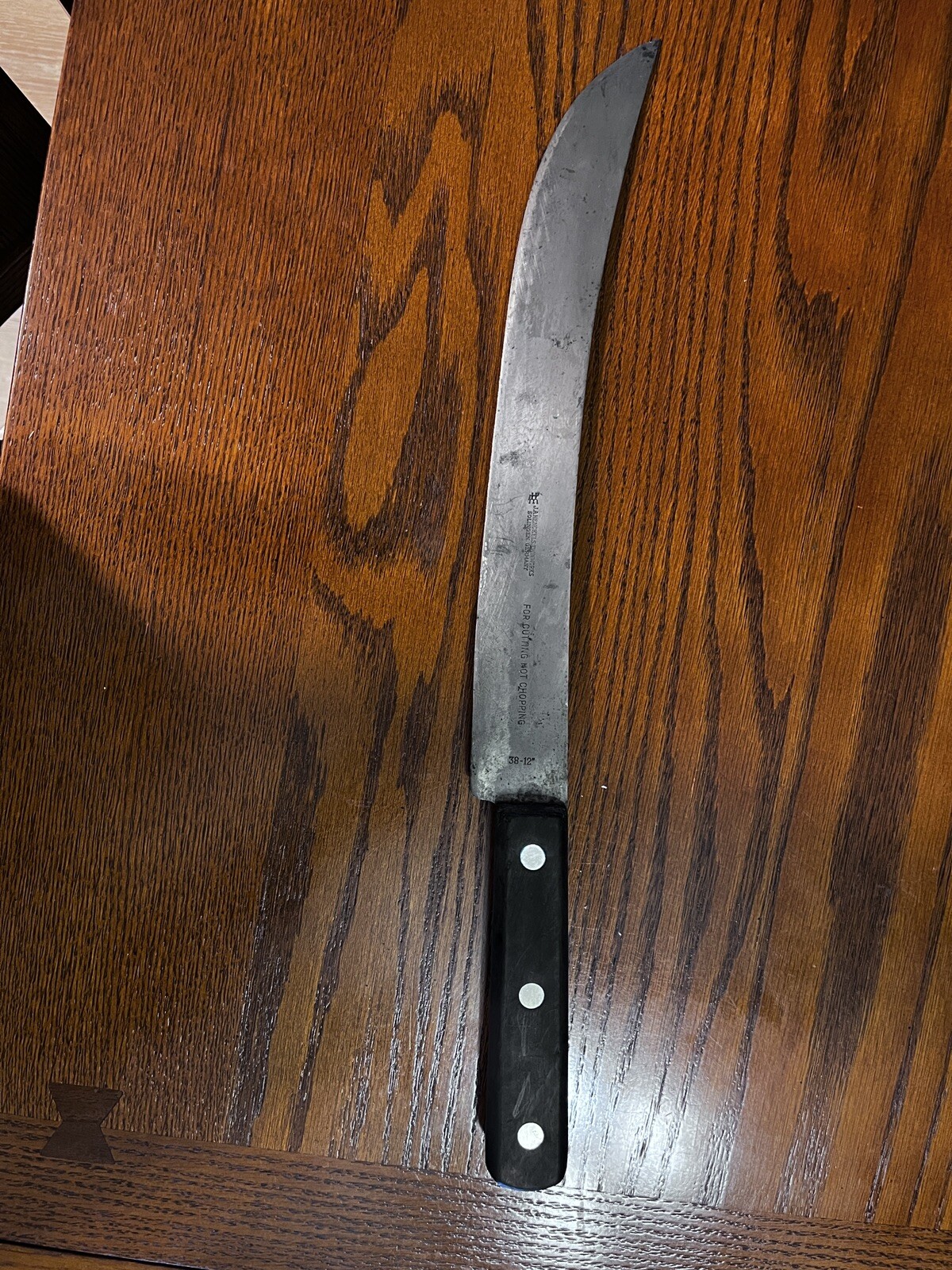 Vintage Chef’s Knife, JA Henkel Twinworks, Solingen, Germany, 12”, 38-12
