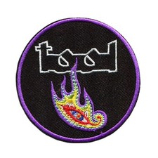 Tool Band Embroidered Iron on Patch Progressive Metal Rock Flame Eye Design