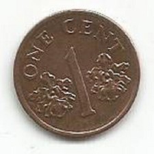 SINGAPORE 1 CENT 1995