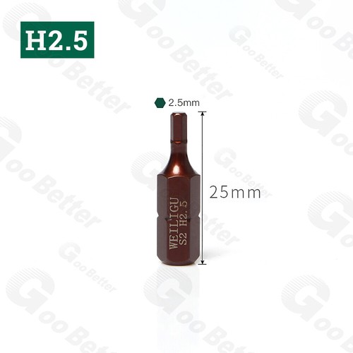 1/4" Hex Shank Torx Hex Phillips Slotted Bit Drill Magnetic S2 Steel Screwdriver - Picture 20 of 32