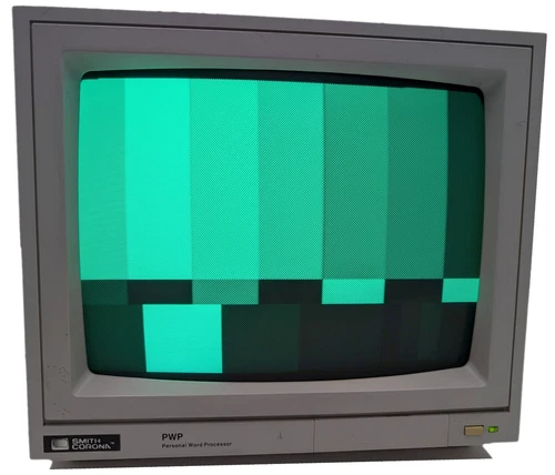 1988 Smith Corona PWP 11" Green Phosphor Monochrome CRT Composite Monitor 760245