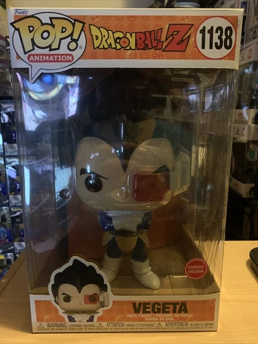 Funko Pop! Jumbo 10 Inch Dragon Ball Z Vegeta 1138 GameStop Exclusive New!