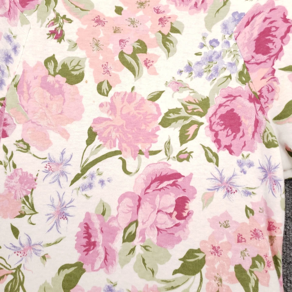 VINTAGE Byer Too Dress Womens 7 Pink Maxi Floral Pleated A Line Cottagecore Y2K - Image 3 of 4